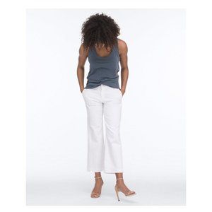 AG Jeans Layla Trouser Crop Flare White 30